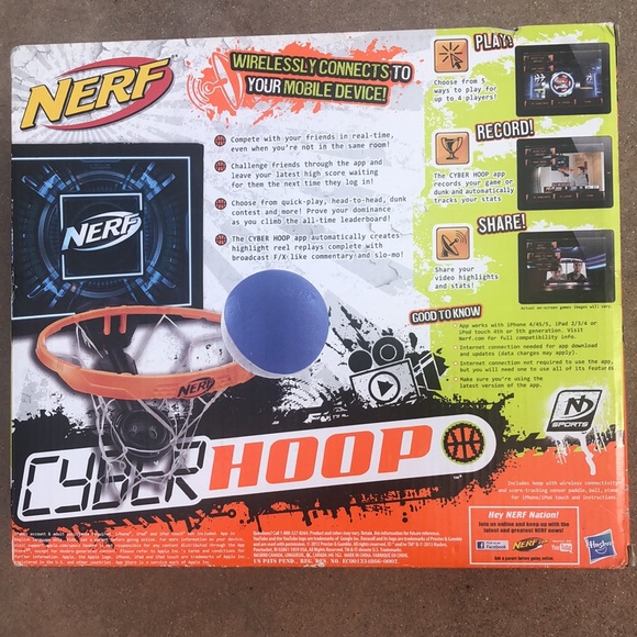 NERF NWOT INDOOR BASKETBALL HOOP - Picture 2 of 7